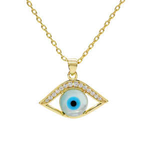 “Pearl eye” necklace