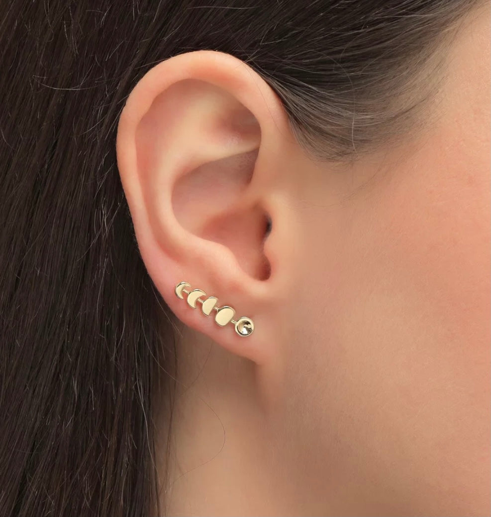 “Moon phase” ear climbers